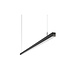Dau moderne eetkamer hanglamp - 110cm - 18W LED - 2700K Warm Wit - Zwart Dau moderne eetkamer hanglamp - 110cm - 18W LED - 2700K Warm Wit - Zwart