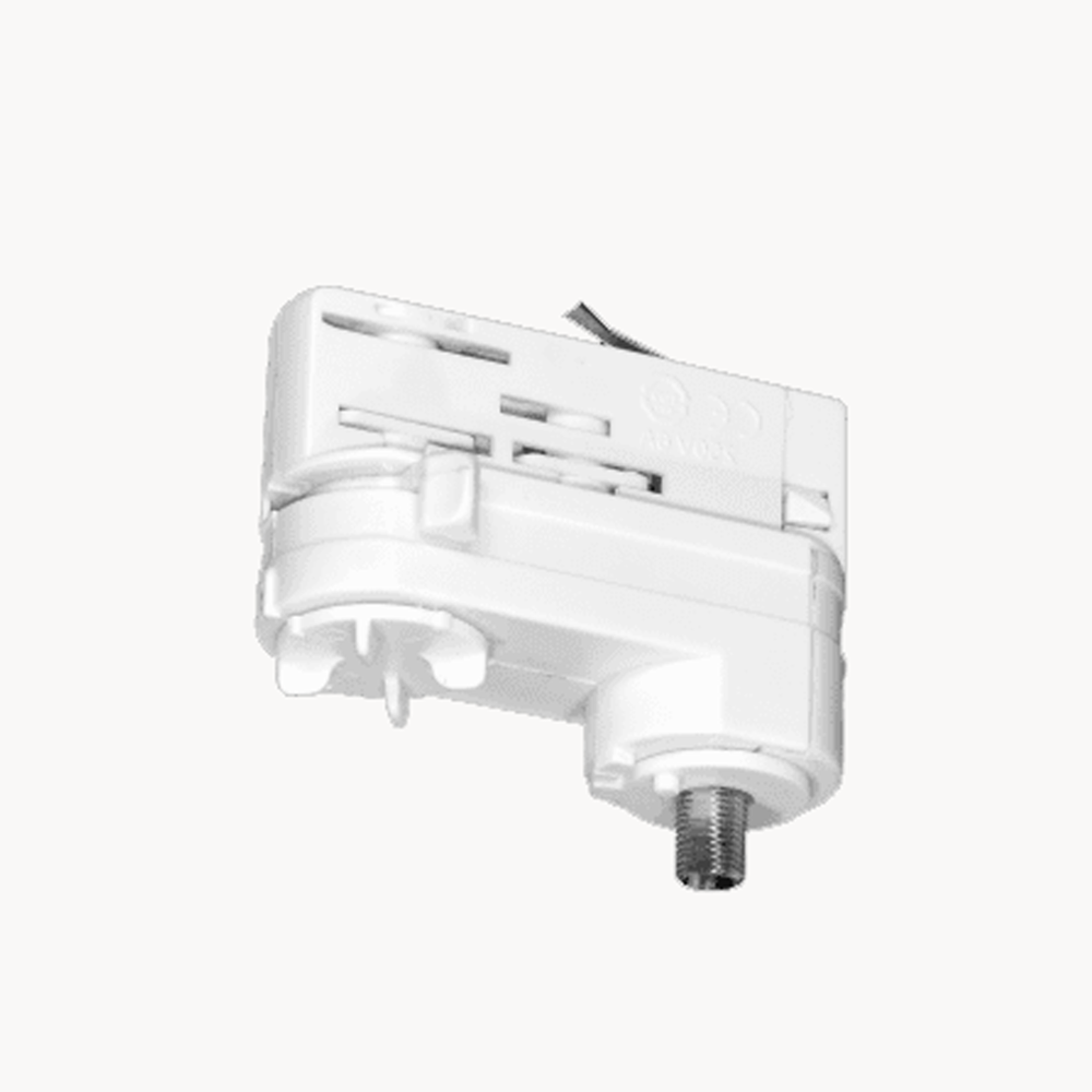Quadra - 3-fase - Hanglamp adapter wit Quadra - 3-fase - Hanglamp adapter wit