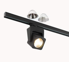 Pro Kom 3-Circuit Track Spot LED 40W - Black Pro Kom 3-Circuit Track Spot LED 40W - Black