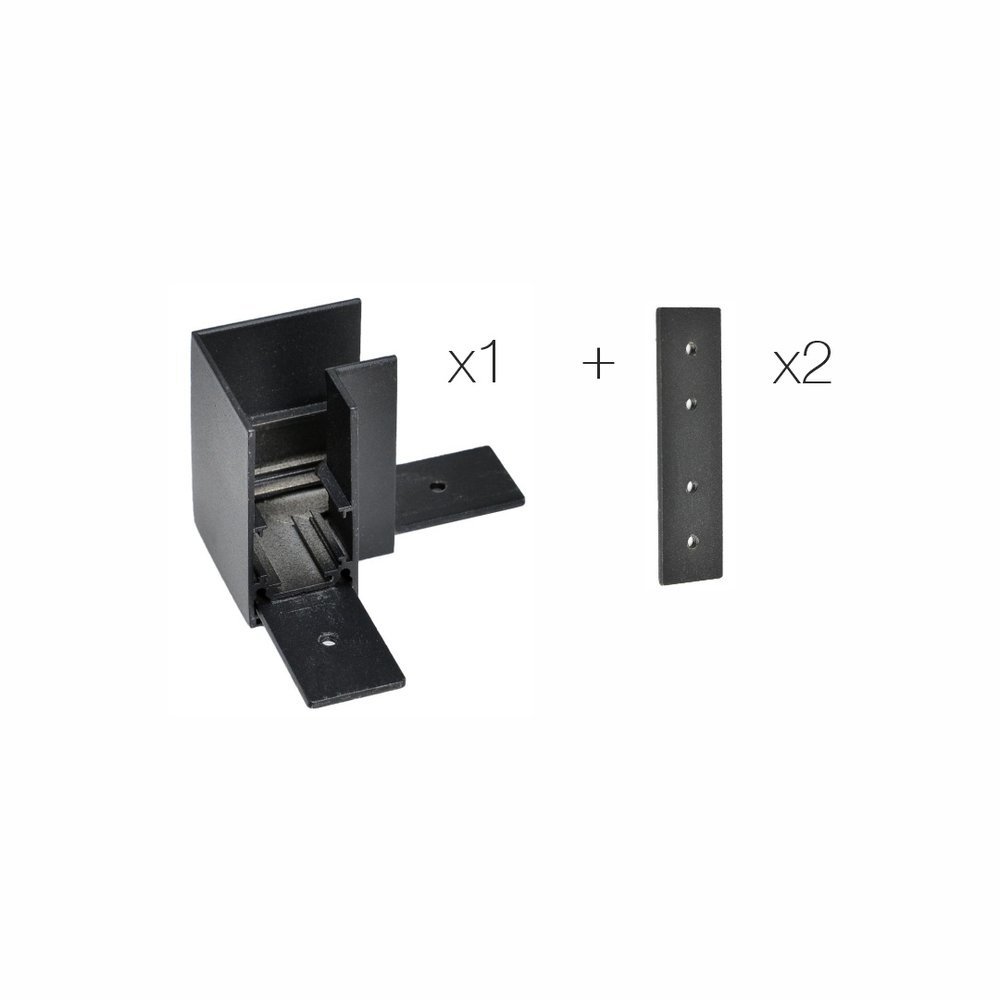Qub Line L-joint Magnetic Rail - Black - Ceiling mounting Qub Line L-joint Magnetic Rail - Black - Ceiling mounting