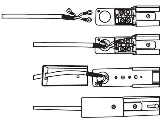 Qub III 1-Phasen Schienensystem decke - 100cm - Spannungsschiene Schwarz - für Deckenstrahlers