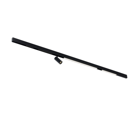 Qub Line Magneetrail - Spanningsrail 48V - Opbouw - 1 Meter - Zwart