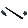 3-fase spanningsrails - opbouw - 1 meter - inc. eindkap en eindvoeding - Zwart 3-fase spanningsrails - opbouw - 1 meter - inc. eindkap en eindvoeding - Zwart