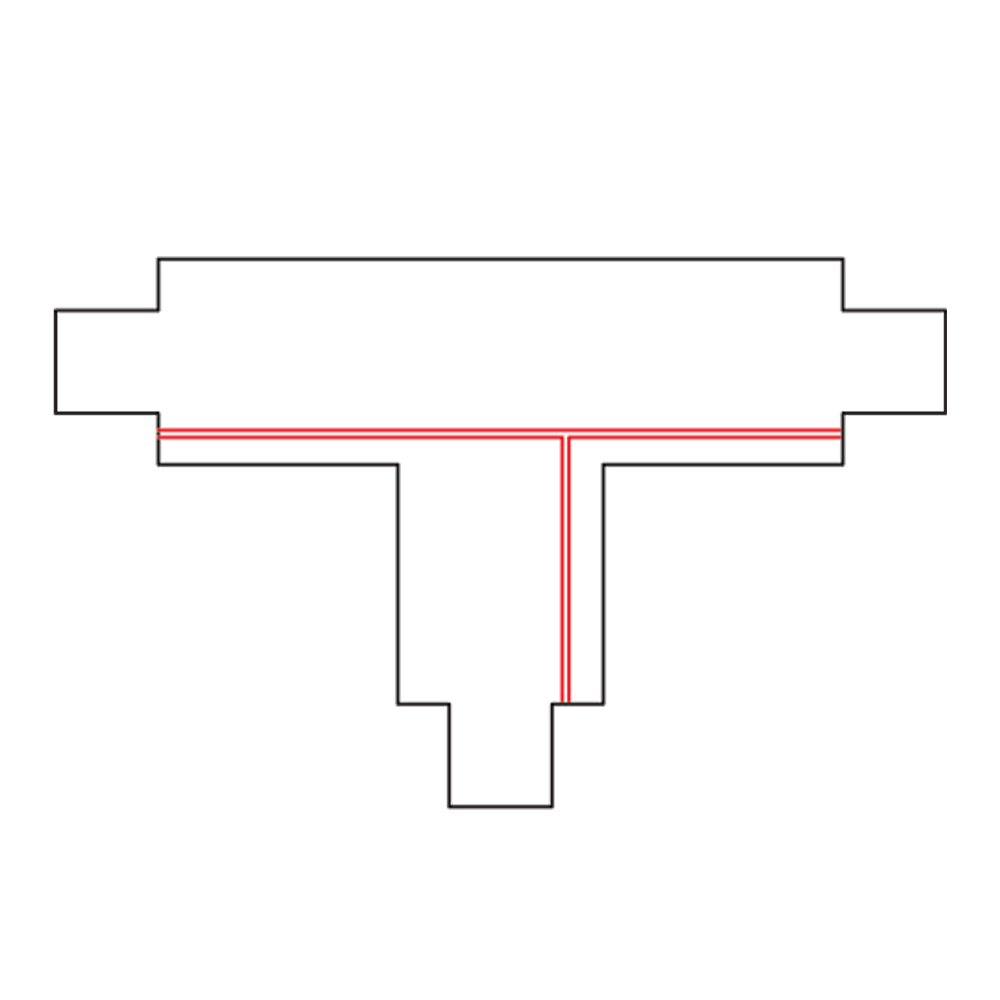 Qub Qub T-Verbindungsstück 3-Phasen – Intern – Rechts – Weiß – Verbindungselement für Schienensystem – Kompatibel mit 3-Phasen Lichtschienensystemen Qub Qub T-Verbindungsstück 3-Phasen – Intern – Rechts – Weiß – Verbindungselement für Schienensystem – Kompatibel mit 3-Phasen Lichtschienensystemen