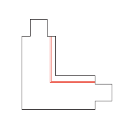 Qub L-connector 3-circuit - Internal - Right - Black Qub L-connector 3-circuit - Internal - Right - Black