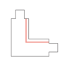 Qub L-connector 3-circuit - Internal - Right - Black Qub L-connector 3-circuit - Internal - Right - Black