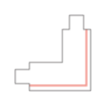 Qub L-connector 3-circuit - External - Left - White Qub L-connector 3-circuit - External - Left - White
