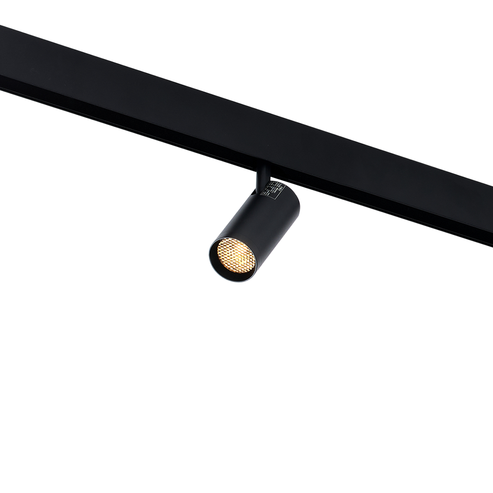 Qub Line Magnetic Rail - 2 Metres - 3x Railspot Single + 2x Pendant Lamp Single - Black - Zigbee - Smart lighting