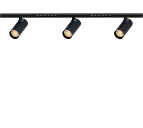 Qub Rail Magnétique Line - 3 Mètres - 3x Spot de Rail + 2x Line Dots 6