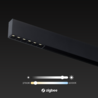 Qub Line Magnetic Track - 2 Metres - 2x Railspot Single + 2x Line Dots 6 - Black - Zigbee - Smart Lighting Qub Line Magnetic Track - 2 Metres - 2x Railspot Single + 2x Line Dots 6 - Black - Zigbee - Smart Lighting