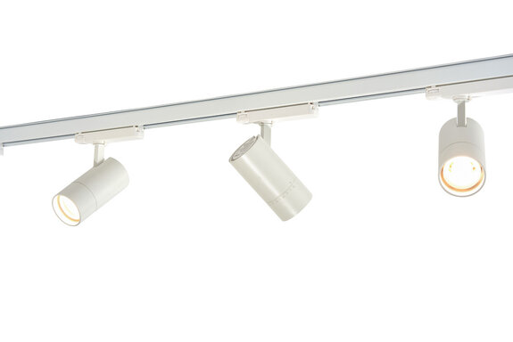 Qub Zoom 3-Phase LED Track Lighting Set I Shape - White, 3 Metres, 3 Spotlights Qub Zoom 3-Phase LED Track Lighting Set I Shape - White, 3 Metres, 3 Spotlights