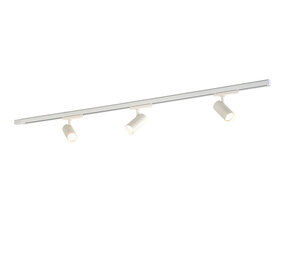 Qub Zoom Kit d'éclairage sur rail LED 3 phases en I - Blanc, 3 mètres, 3 spots Qub Zoom Kit d'éclairage sur rail LED 3 phases en I - Blanc, 3 mètres, 3 spots
