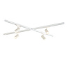 Qub Zoom 3-Phase LED Track Lighting Set - White, X-Shape, 4 x 1 Metre, 4 Spots Qub Zoom 3-Phase LED Track Lighting Set - White, X-Shape, 4 x 1 Metre, 4 Spots
