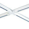 Qub Zoom 3-Phase LED Track Lighting Set - White, X-Shape, 4 x 1 Metre, 4 Spots Qub Zoom 3-Phase LED Track Lighting Set - White, X-Shape, 4 x 1 Metre, 4 Spots