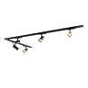 Qub Zoom 3-Phase LED Track Lighting Set - Black, L-Shape, 1 x 3 Metres + 2 Metres, 5 Spots Qub Zoom 3-Phase LED Track Lighting Set - Black, L-Shape, 1 x 3 Metres + 2 Metres, 5 Spots