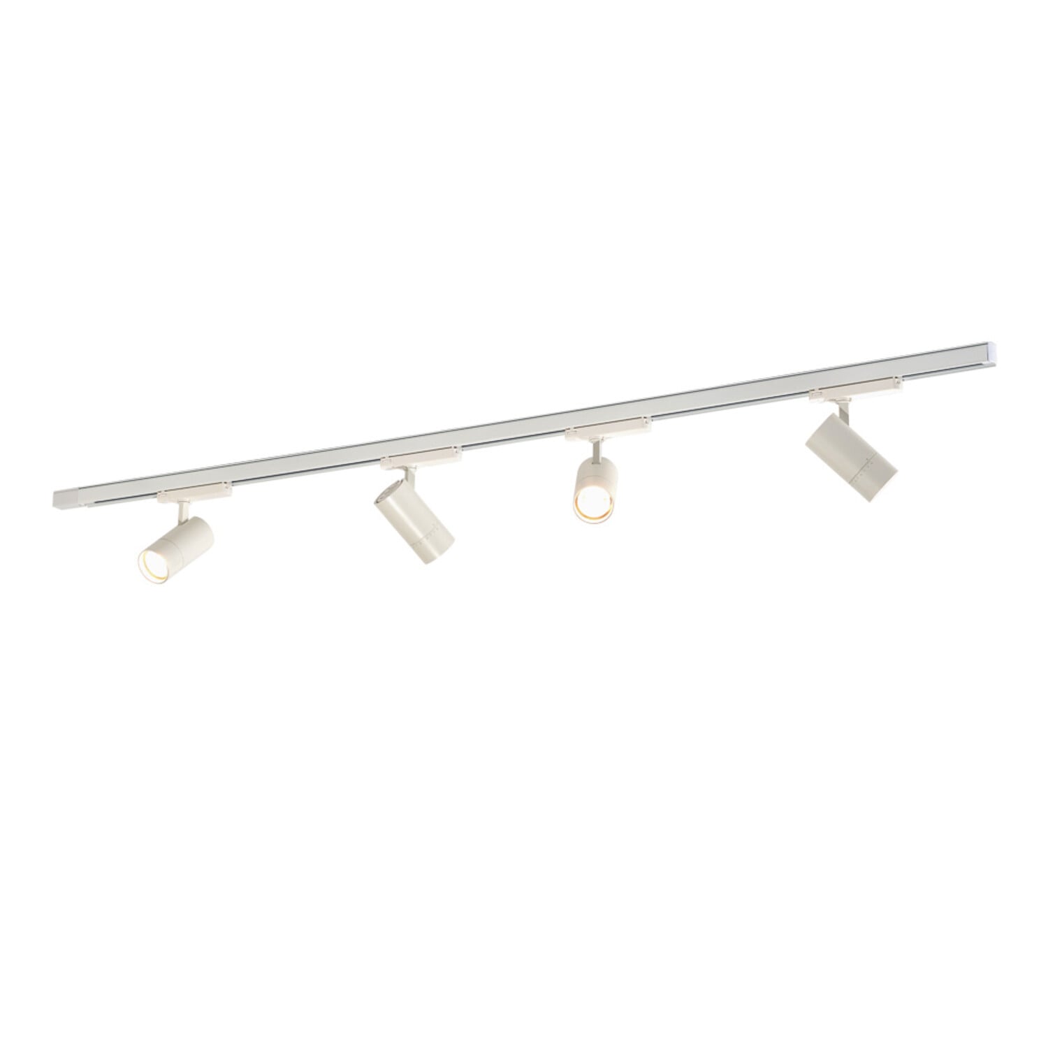 Zoom LED 3-Phasen-Schienensystem-Set Weiß | Qub Schienenbeleuchtung