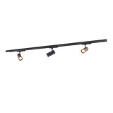 Qub Zoom 3-Phase LED Track Lighting Set I Shape - Black, 3 Metres, 3 Spotlights Qub Zoom 3-Phase LED Track Lighting Set I Shape - Black, 3 Metres, 3 Spotlights