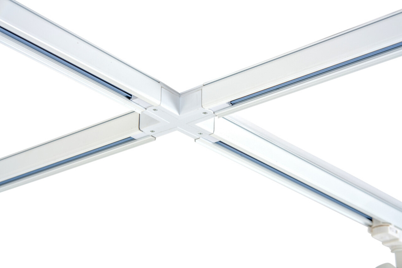 Qub Qub Zoom LED Schienensystem – X-Form – 4x 400cm  – 16x Spots – 3-Phasen – Deckenstrahler Weiß – Einstellbare Helligkeit 20W/25W/30W – Farbtemperatur 2700K/3000K/4000K (Warmweiß bis Tageslichtweiß) Qub Qub Zoom LED Schienensystem – X-Form – 4x 400cm  – 16x Spots – 3-Phasen – Deckenstrahler Weiß – Einstellbare Helligkeit 20W/25W/30W – Farbtemperatur 2700K/3000K/4000K (Warmweiß bis Tageslichtweiß)