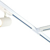 Qub Zoom 3-Phase LED Track Lighting Set - White, T-Shape, 2 x 1 Metre + 2 Metres, 4 Spots Qub Zoom 3-Phase LED Track Lighting Set - White, T-Shape, 2 x 1 Metre + 2 Metres, 4 Spots