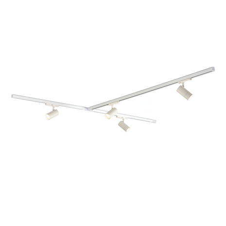 Qub Qub Zoom LED Schienensystem –  T-Form – 2x 100cm + 200cm  – 4x Spots – 3-Phasen – Deckenstrahler Weiß – Einstellbare Helligkeit 20W/25W/30W – Farbtemperatur 2700K/3000K/4000K (Warmweiß bis Tageslichtweiß) Qub Qub Zoom LED Schienensystem –  T-Form – 2x 100cm + 200cm  – 4x Spots – 3-Phasen – Deckenstrahler Weiß – Einstellbare Helligkeit 20W/25W/30W – Farbtemperatur 2700K/3000K/4000K (Warmweiß bis Tageslichtweiß)