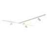 Qub Zoom 3-Phase LED Track Lighting Set - White, T-Shape, 2 x 1 Metre + 2 Metres, 4 Spots Qub Zoom 3-Phase LED Track Lighting Set - White, T-Shape, 2 x 1 Metre + 2 Metres, 4 Spots