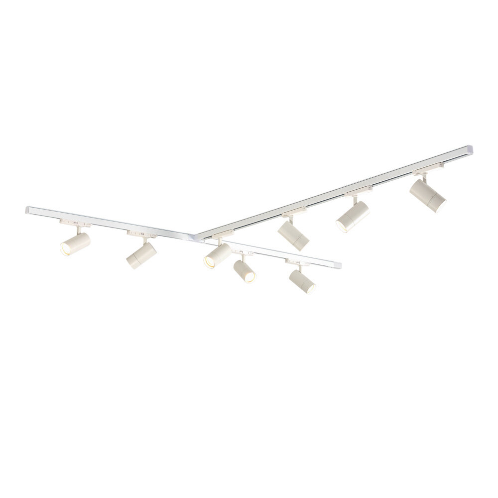 Qub Qub Zoom LED Schienensystem –  T-Form – 2x 200cm + 400cm  – 8x Spots – 3-Phasen – Deckenstrahler Weiß – Einstellbare Helligkeit 20W/25W/30W – Farbtemperatur 2700K/3000K/4000K (Warmweiß bis Tageslichtweiß) Qub Qub Zoom LED Schienensystem –  T-Form – 2x 200cm + 400cm  – 8x Spots – 3-Phasen – Deckenstrahler Weiß – Einstellbare Helligkeit 20W/25W/30W – Farbtemperatur 2700K/3000K/4000K (Warmweiß bis Tageslichtweiß)