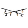 Qub Zoom 3-Phase LED Track Lighting Set - Black, X-Shape, 4 x 4 Metres, 16 Spots Qub Zoom 3-Phase LED Track Lighting Set - Black, X-Shape, 4 x 4 Metres, 16 Spots