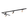Qub Zoom 3-Phase LED Track Lighting Set - Black, L-Shape, 2 x 2 Metres, 4 Spots Qub Zoom 3-Phase LED Track Lighting Set - Black, L-Shape, 2 x 2 Metres, 4 Spots