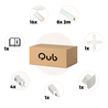 Qub Zoom 3-Phase LED Track Lighting Set - White, X-Shape, 4 x 4 Metres, 16 Spots Qub Zoom 3-Phase LED Track Lighting Set - White, X-Shape, 4 x 4 Metres, 16 Spots