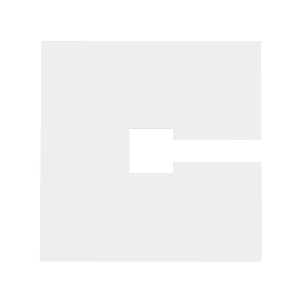 Qub Abdeckplatte für Deckenbaldachin – 10x10 cm – Weiß – Elegante Abdeckung für Schienensysteme Qub Abdeckplatte für Deckenbaldachin – 10x10 cm – Weiß – Elegante Abdeckung für Schienensysteme