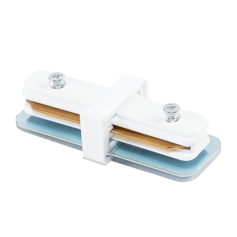 Connecteur en I pour rail Focus monophasé - blanc