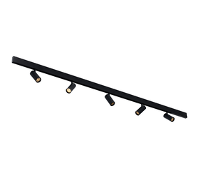 Qub Line Magnet-Schiene - 2 Meter - 5x Railspot Single - Schwarz - Zigbee - Smart Beleuchtung Qub Line Magnet-Schiene - 2 Meter - 5x Railspot Single - Schwarz - Zigbee - Smart Beleuchtung