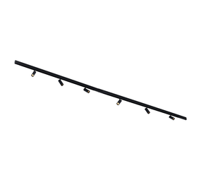 Qub Line Rail Magnétique - 4 Mètres - 6x Spot sur Rail Single - Noir - Zigbee - Éclairage Intelligent Qub Line Rail Magnétique - 4 Mètres - 6x Spot sur Rail Single - Noir - Zigbee - Éclairage Intelligent