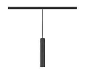 Qub Suspension Simple pour Éclairage sur Rail - Smart Zigbee - Éclairage sur Rail Magnétique - 48V - Noir