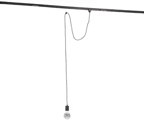 Qub 1-Phasen Pendelleuchten-Adapterset – E27 Fassung – Schwarz Qub 1-Phasen Pendelleuchten-Adapterset – E27 Fassung – Schwarz