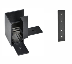 Qub Line L-Verbindungsstück für Magnet-Schiene - Schwarz - Deckenmontage Qub Line L-Verbindungsstück für Magnet-Schiene - Schwarz - Deckenmontage