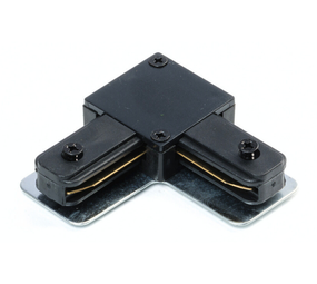 L-Koppelstuk voor 1-fase rail zwart L-Koppelstuk voor 1-fase rail zwart