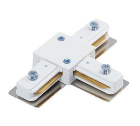 Qub Connecteur en T pour éclairage sur rail Focus monophasé - Blanc Qub Connecteur en T pour éclairage sur rail Focus monophasé - Blanc