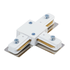 Connecteur en T pour éclairage sur rail Focus monophasé - Blanc