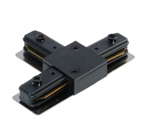 T-Connector for 1-Circuit Track Lighting - Black