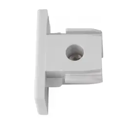 Qub End cap 1-circuit  rail - White Qub End cap 1-circuit  rail - White