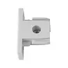 Qub End cap 1-circuit rail - White Qub End cap 1-circuit rail - White