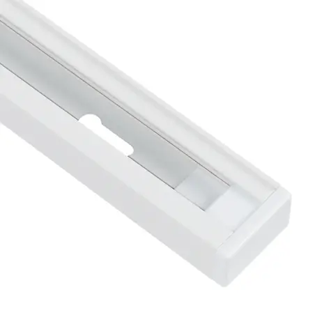Qub End cap 1-circuit rail - White