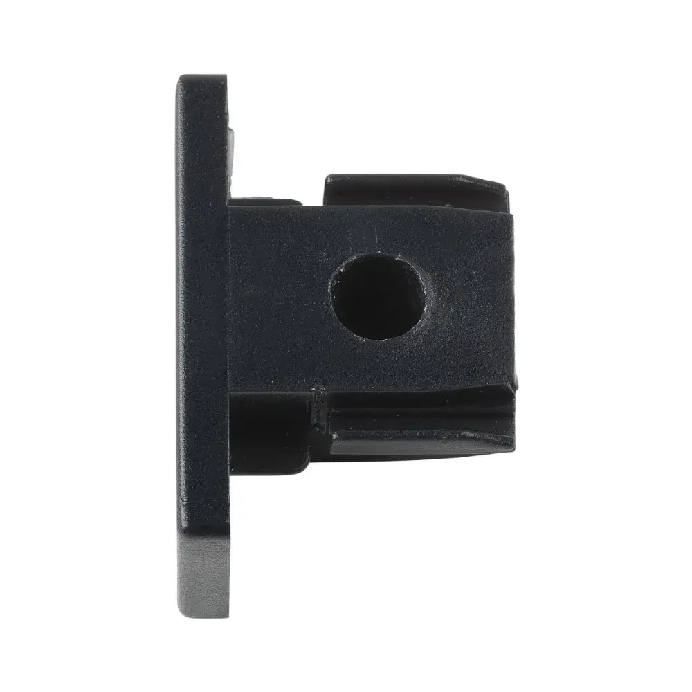 Qub End cap 1-circuit rail - Black