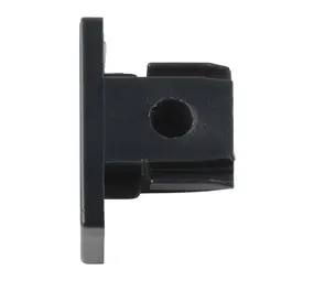 Qub End cap 1-circuit rail - Black Qub End cap 1-circuit rail - Black