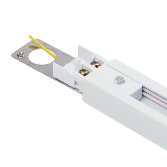 Alimentation Centrale Pour Rail D'Éclairage Focus - Raccord I Monophase Noir