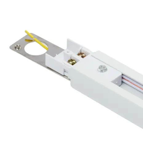 Qub End Feed Single Circuit - White
