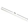 Qub Cover strip 1 metre for 1-circuit - White Qub Cover strip 1 metre for 1-circuit - White