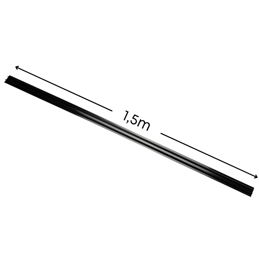 Qub Cover strip 1.5 metre for 1-circuit - Black