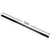 Qub Cover strip 1.5 metre for 1-circuit - Black Qub Cover strip 1.5 metre for 1-circuit - Black